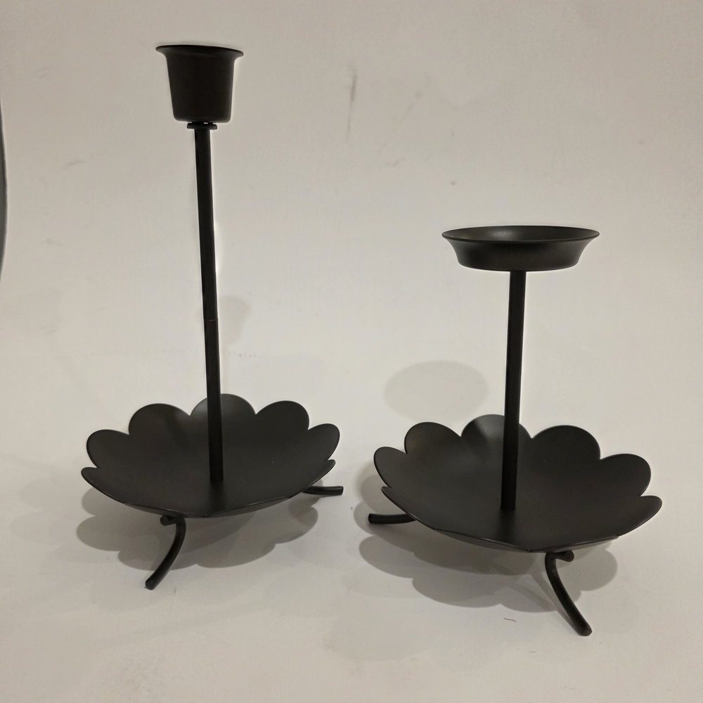 Partylite "Petal" Universal Modular Candle Holder Set (2p)with Adjustable Hieght